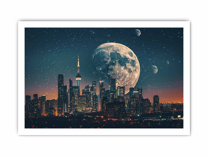 Moon Shadow framed Print