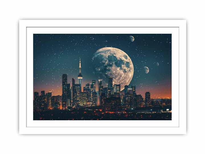 Moon Shadow framed Print