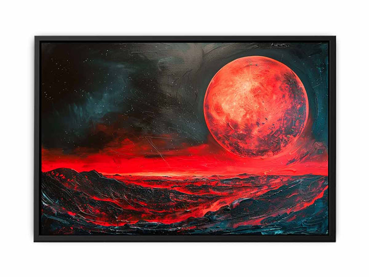 Red Moon canvas Print