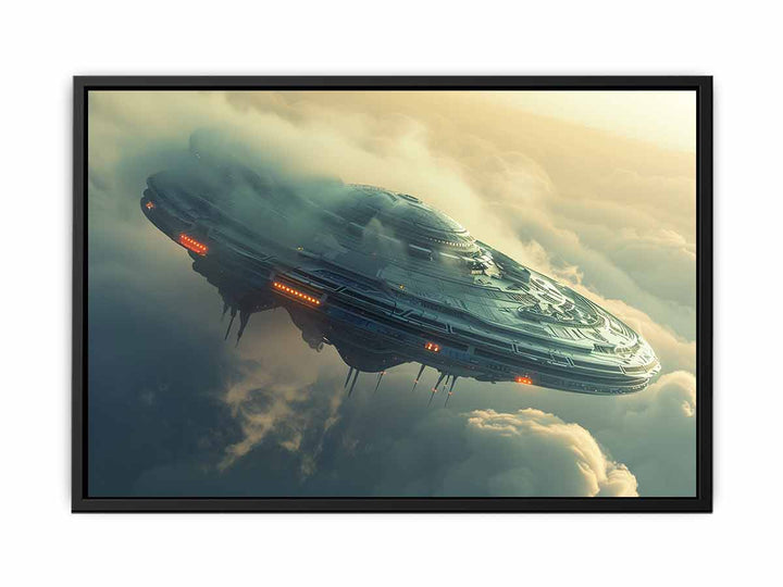 Alien Spacecraft canvas Print