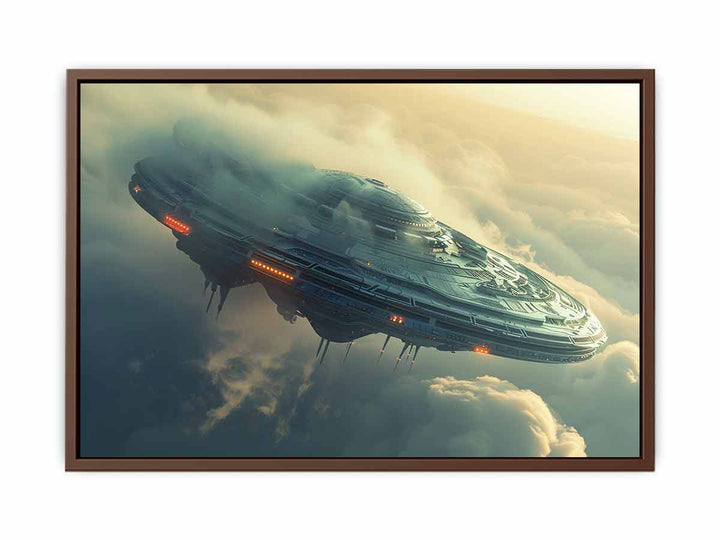 Alien Spacecraft Painting