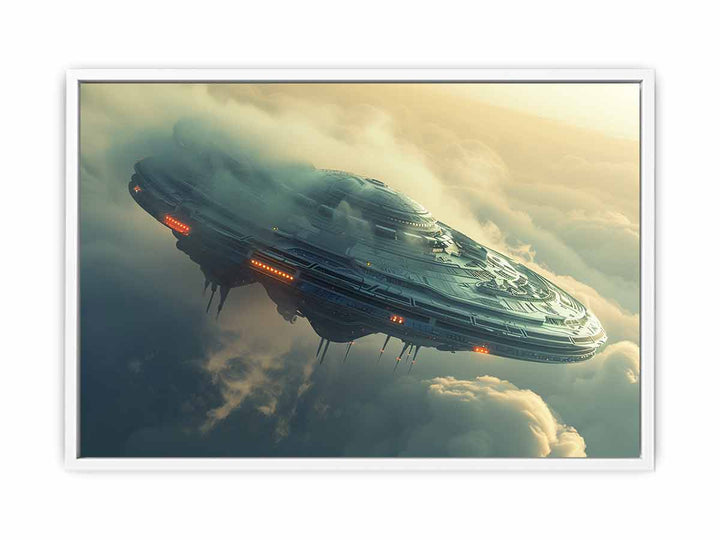 Alien Spacecraft Painting