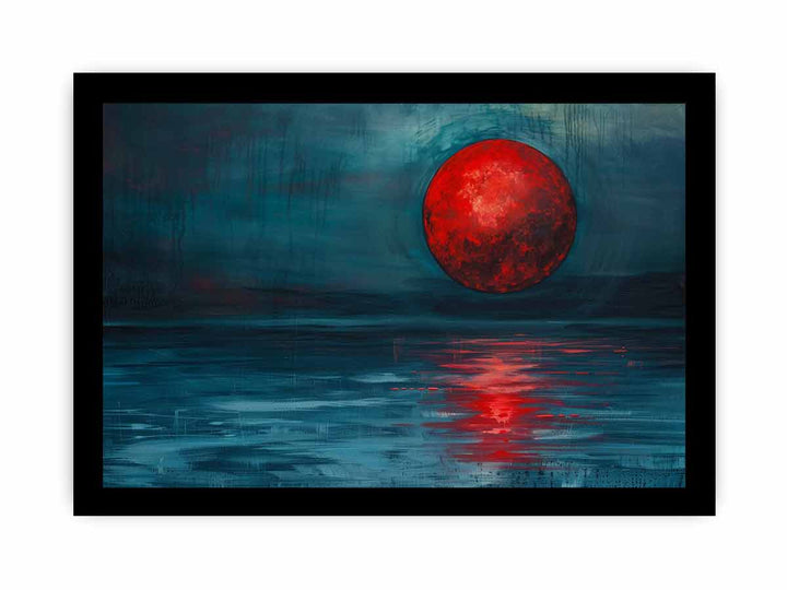 Red Moon Art framed Print