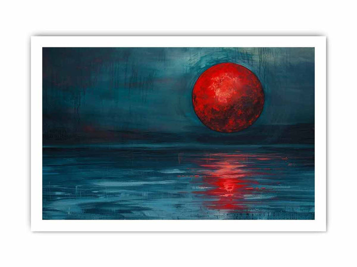 Red Moon Art framed Print