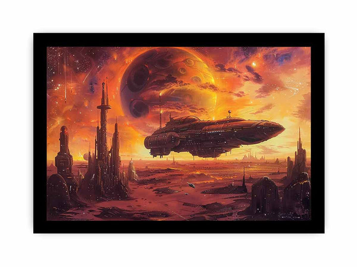 Sci-fi  Art framed Print