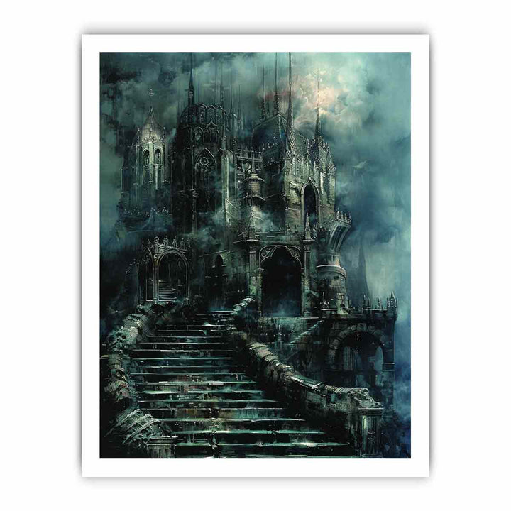 Castle Stairs framed Print