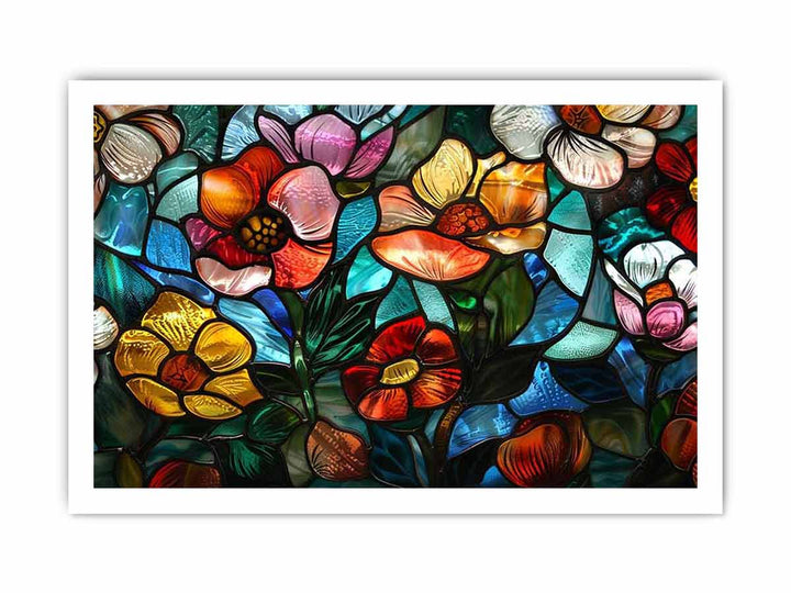 Flower Galss framed Print