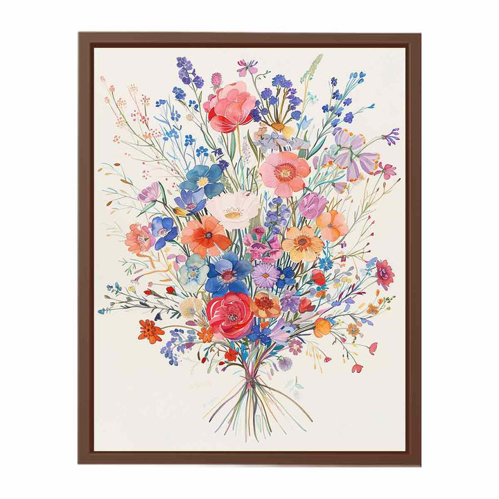 Watercolor Flower Bouquet Painting