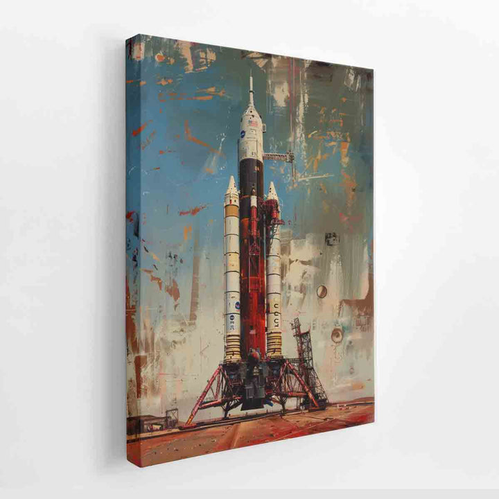 Vinatge Apollo Spaecraft  canvas Print