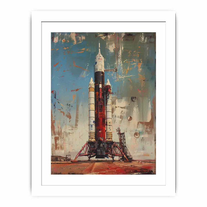 Vinatge Apollo Spaecraft  framed Print