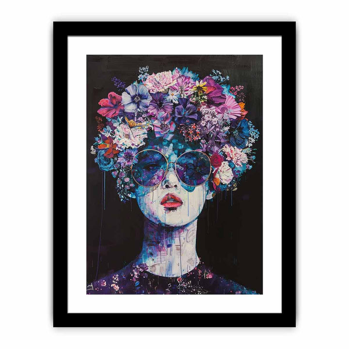 Floral Head framed Print