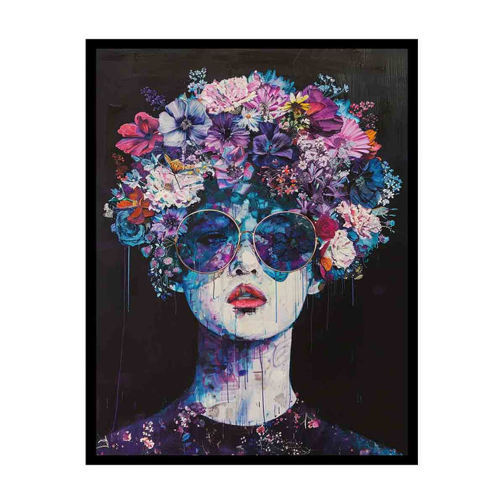 Floral Head canvas Print