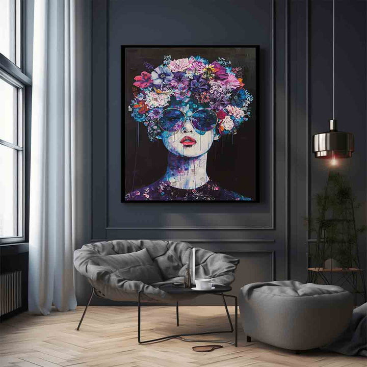 Floral Head Art Print