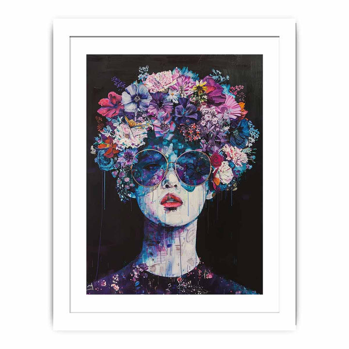 Floral Head framed Print