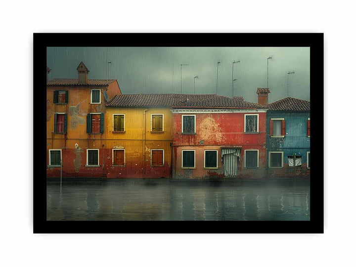 Waterfront Lagoon Venice framed Print