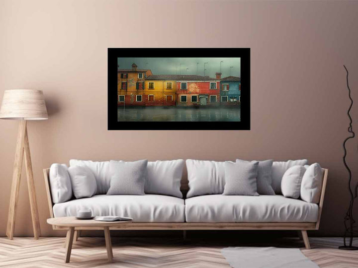 Waterfront Lagoon Venice Art Print