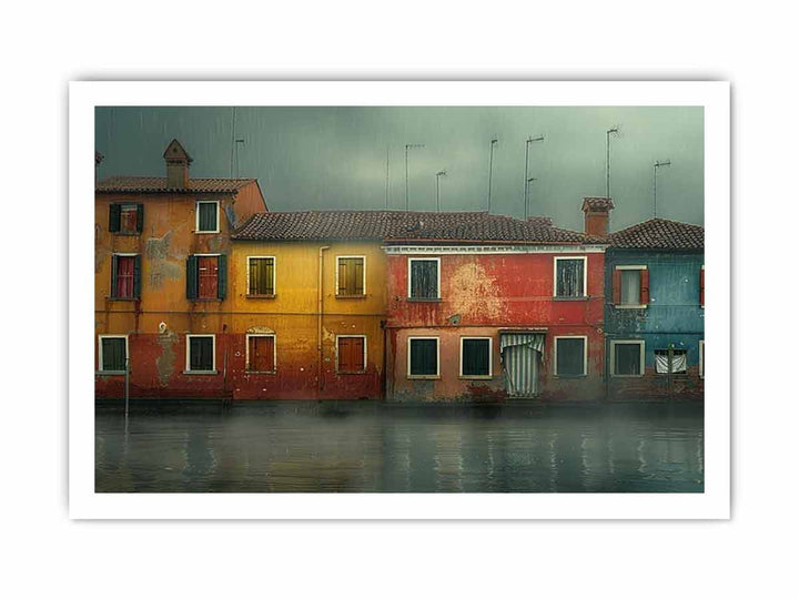 Waterfront Lagoon Venice framed Print