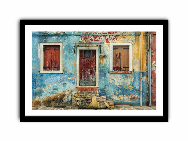 House Door framed Print