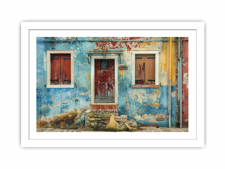 House Door framed Print