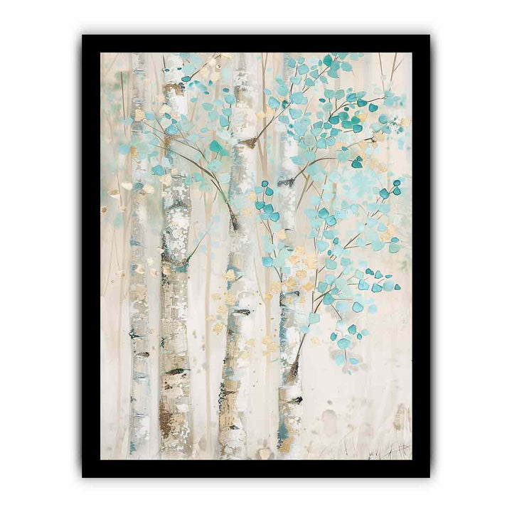 White Birch Tree framed Print