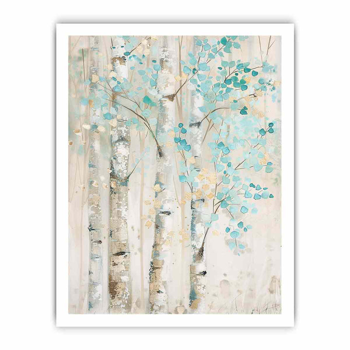 White Birch Tree framed Print