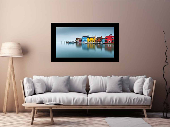 Waterfront  Houses Venice Art Print