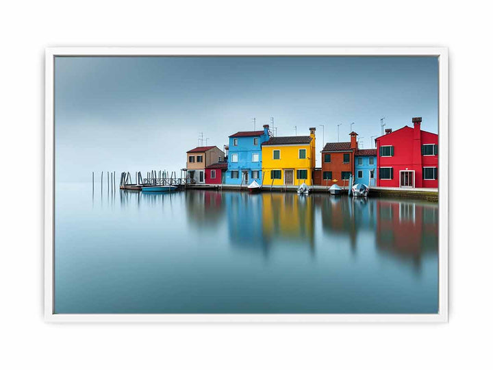 Waterfront  Houses Venice Painting