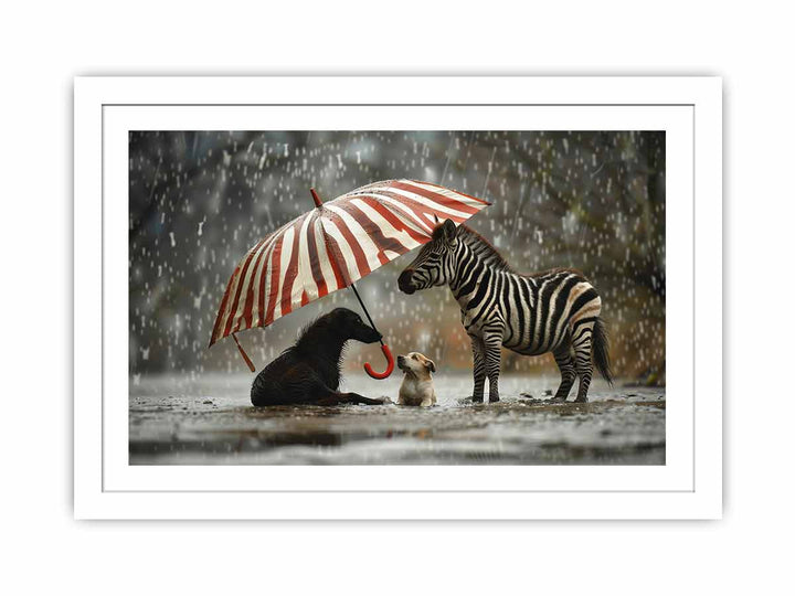 Animal Love framed Print