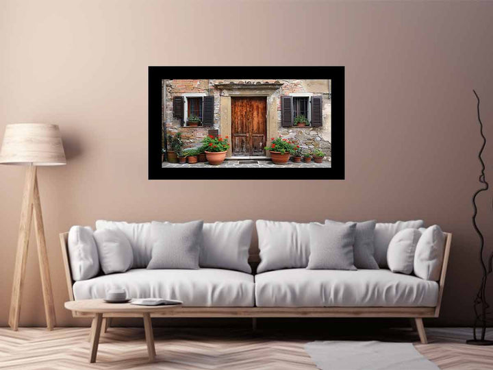 Vintage House Door  Art Print