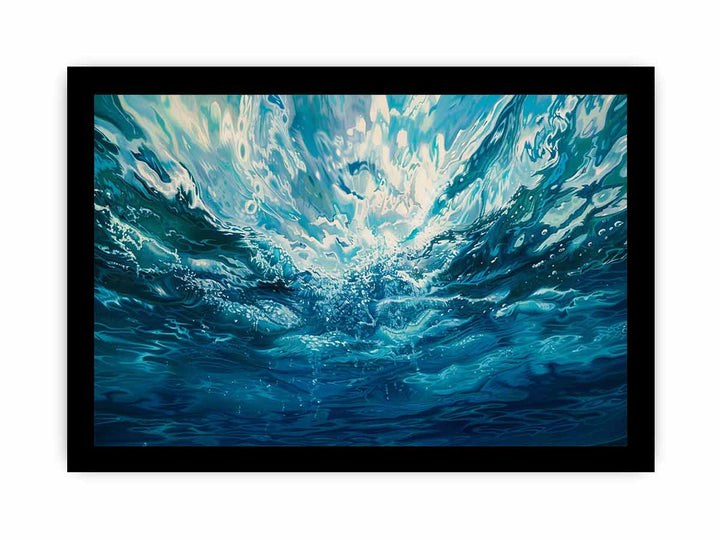 Ocean Underwater framed Print