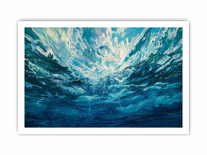 Ocean Underwater framed Print