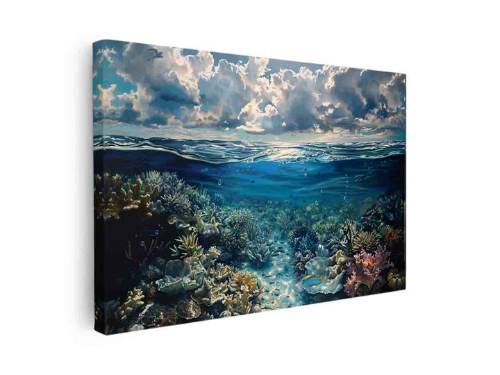 Coral Reef Under Sea canvas Print