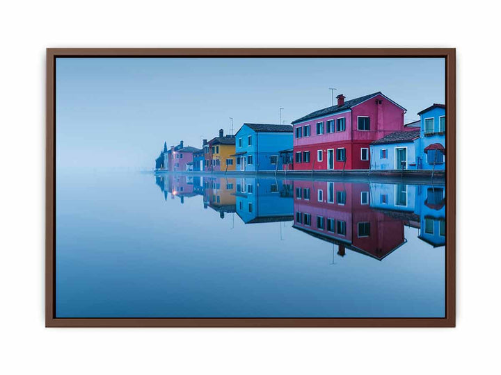 Waterfront Burano Venetian Lagoon Venice Painting