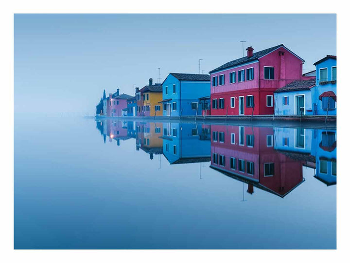 Waterfront Burano Venetian Lagoon Venice Art Print