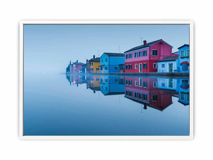 Waterfront Burano Venetian Lagoon Venice Painting