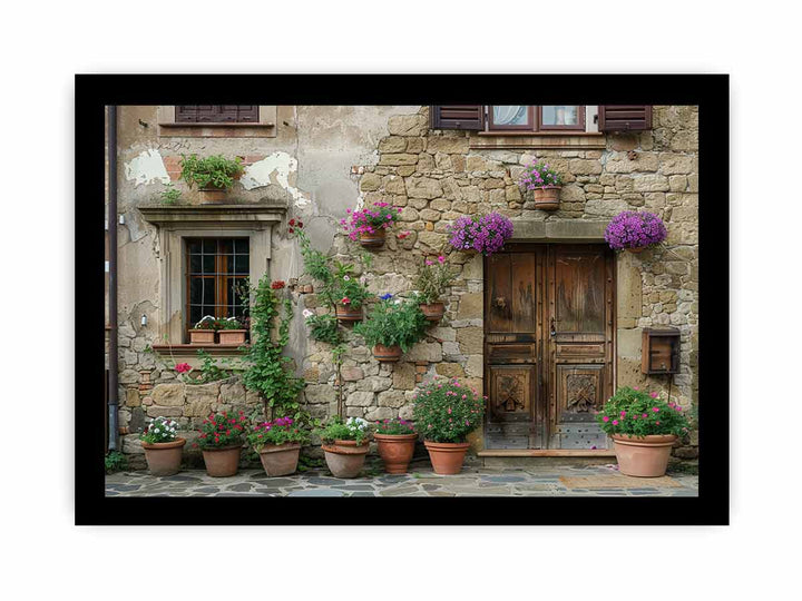 Old Door framed Print