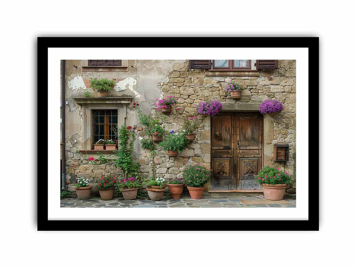 Old Door framed Print