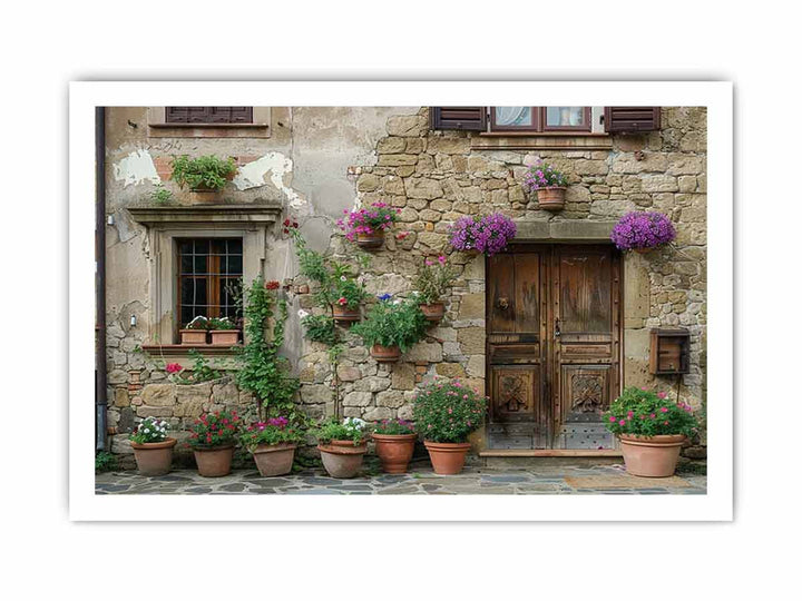 Old Door framed Print