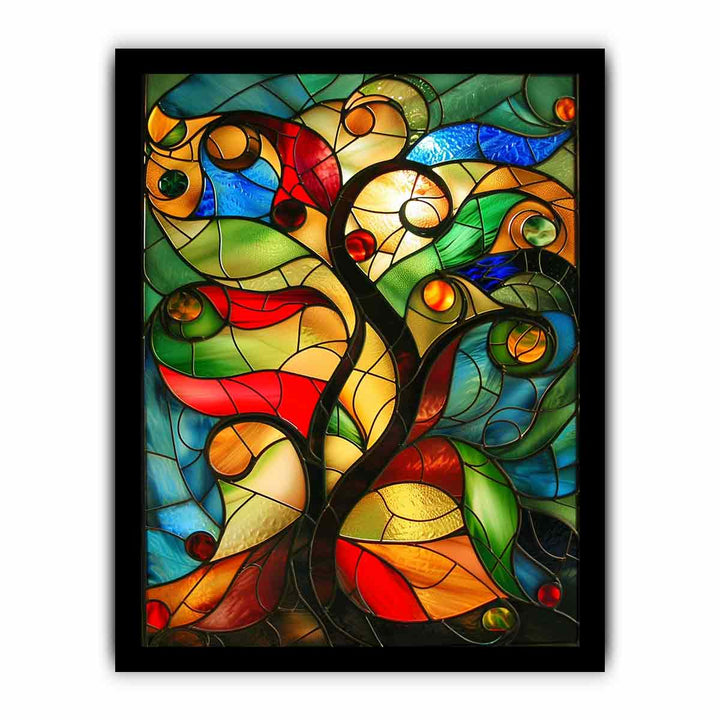 Tree Glass Art framed Print