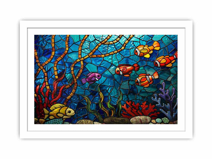 Fish in Ocean framed Print