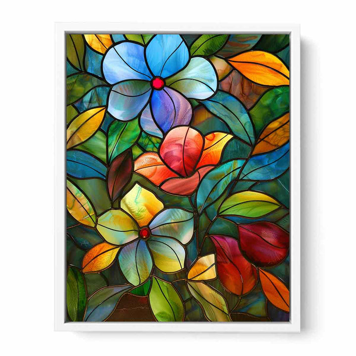 Flowers Glass Art Painting