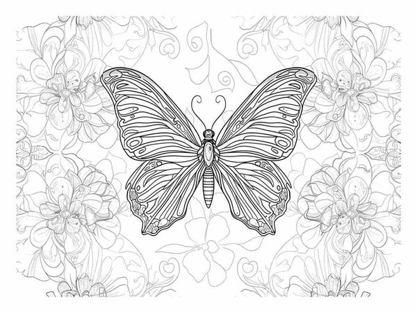 Color Me Butterfly Art Art Print