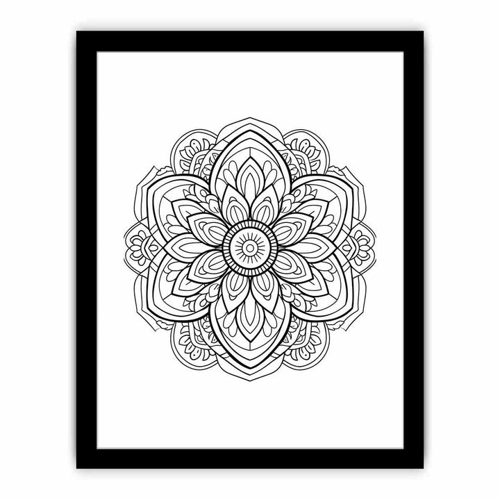 Color Me Mandala framed Print