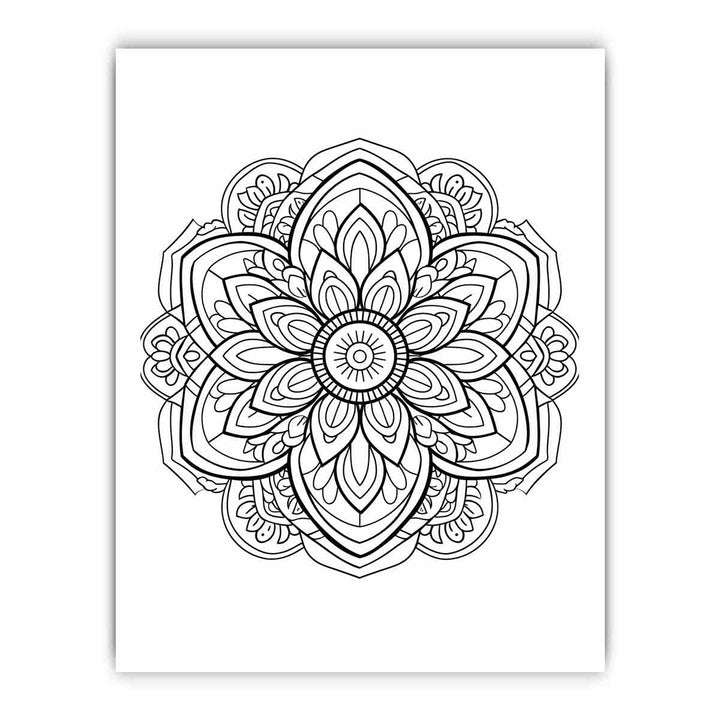 Color Me Mandala framed Print