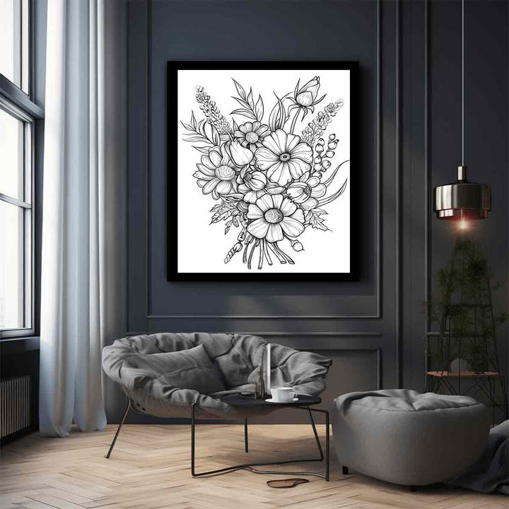 Color Me Flowers Art Print