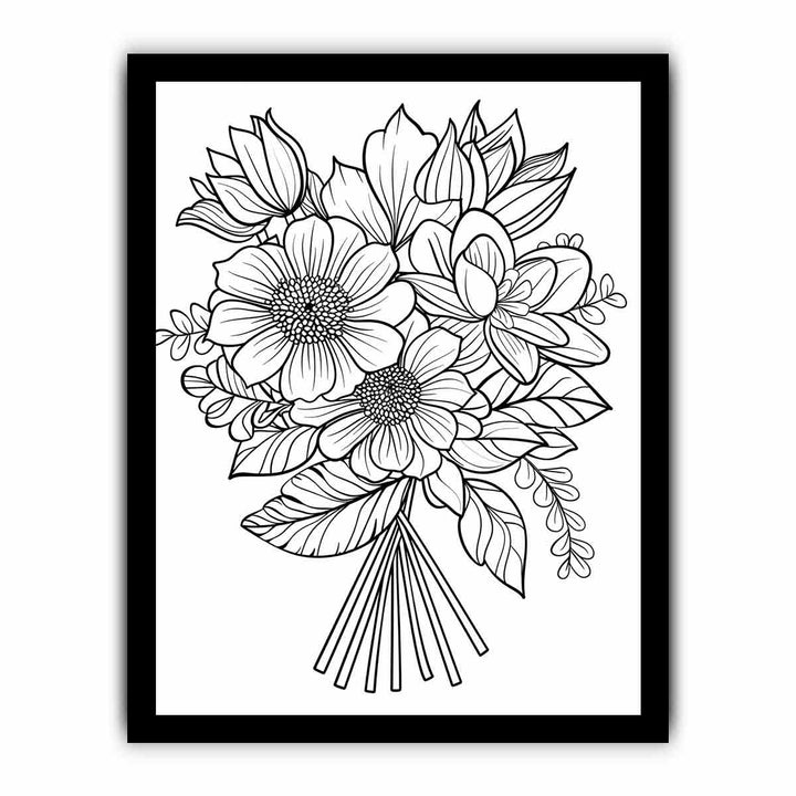 Color Me Floral framed Print