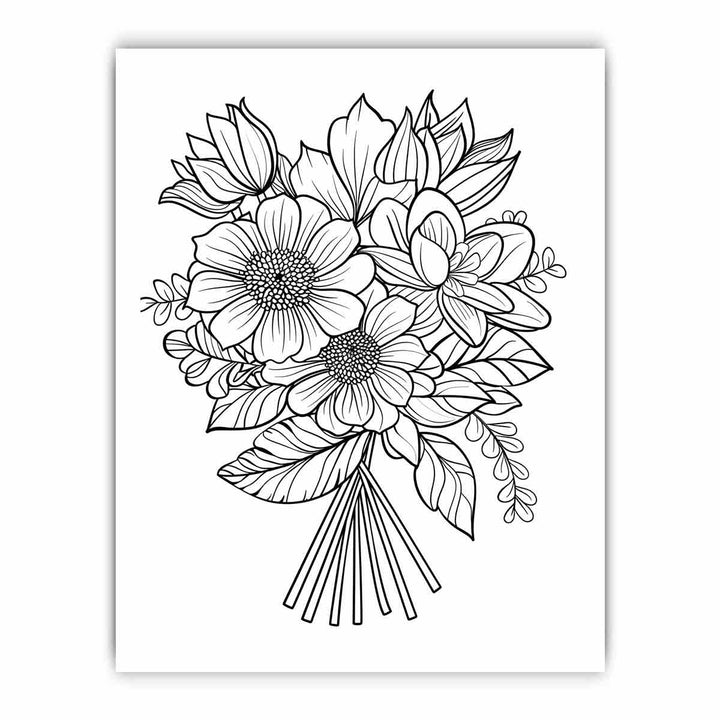 Color Me Floral framed Print