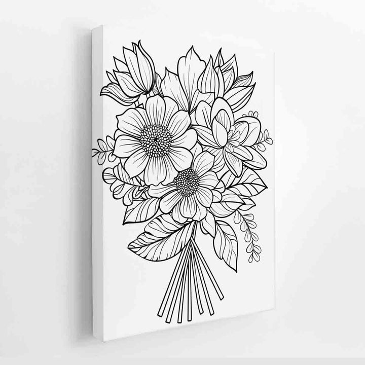 Color Me Floral canvas Print