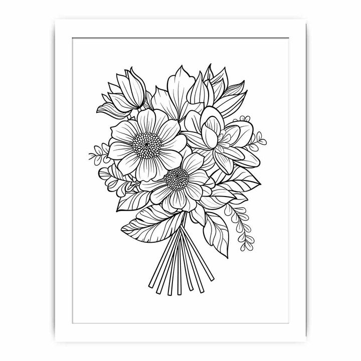 Color Me Floral framed Print