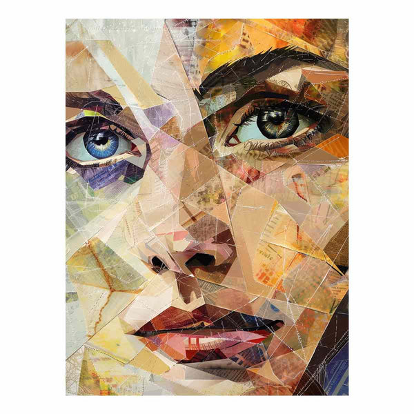 Portrait Patchwork Art Print